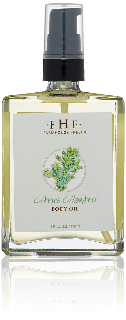 Farmhouse Fresh Citrus Cilantro Body Oil, 4 Fl Oz