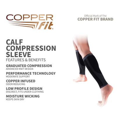 Copper Fit Unisex Calf Compression Sleeves