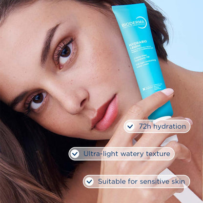 Bioderma Hydrabio Face Cream, Gel Cream Moisturizer, Provides Radiance, Lightweight Face Moisturizer for Normal to Combination Sensitive Skin, 1.33 Fl Oz (Pack of 1)