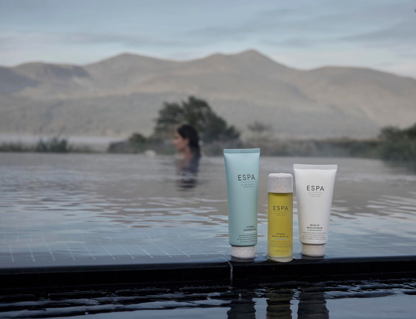 ESPA Fitness Collection | Muscle Rescue Balm, Body & Shower Gel with Peppermint, Eucalyptus & Lavender for Post-Workout Recovery, Soothe Tired Muscles & Empowering Bathing Ritual