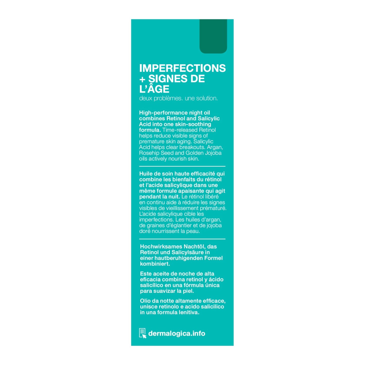 Dermalogica Retinol Clearing Oil Face Serum with Salicylic Acid - Anti-Aging Acne Treatment That Delivers Clearer, Vibrant Skin by Morning, (1 Fl Oz)