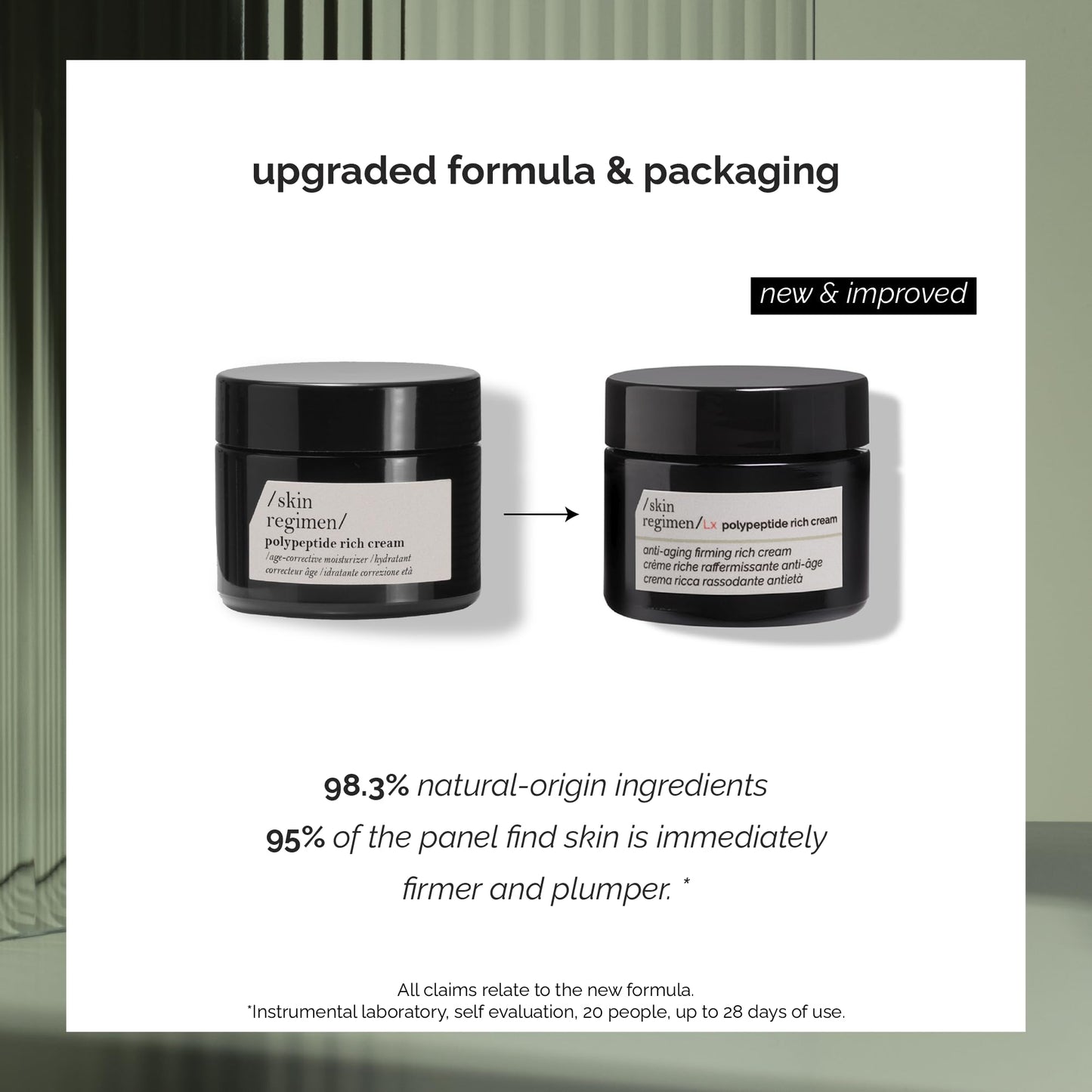 /skin regimen/Lx Polypeptide Rich Cream, Anti-Aging Firming Moisturizer, Nourishes, Corrects Wrinkles, Longevity Complex™, Peptides, Clean Beauty, Vegan, Mature & Dry Skin, 1.69 Fl Oz