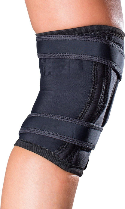 DonJoy Tru-Pull Lite Knee Support Brace for Women and Men | Adjustable Compression Knee Braces and Elastic Supports for Patellar Dislocations, XX-Large, Right