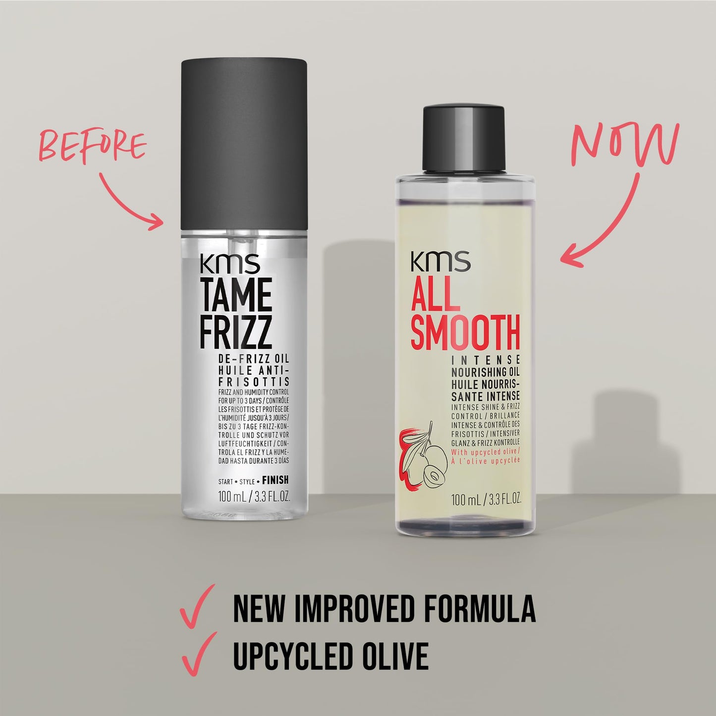KMS AllSmooth Intense Nourishing Oil for Medium to Thick, Coarse Hair, 100ml
