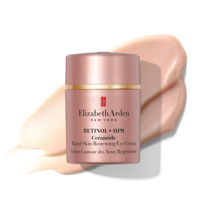 Elizabeth Arden Retinol + HPR Ceramide Rapid Skin Renewing Under Eye Cream, Fine Lines & Wrinkles Treatment with Peptides, Hydrating Brightener, 0.5 fl oz