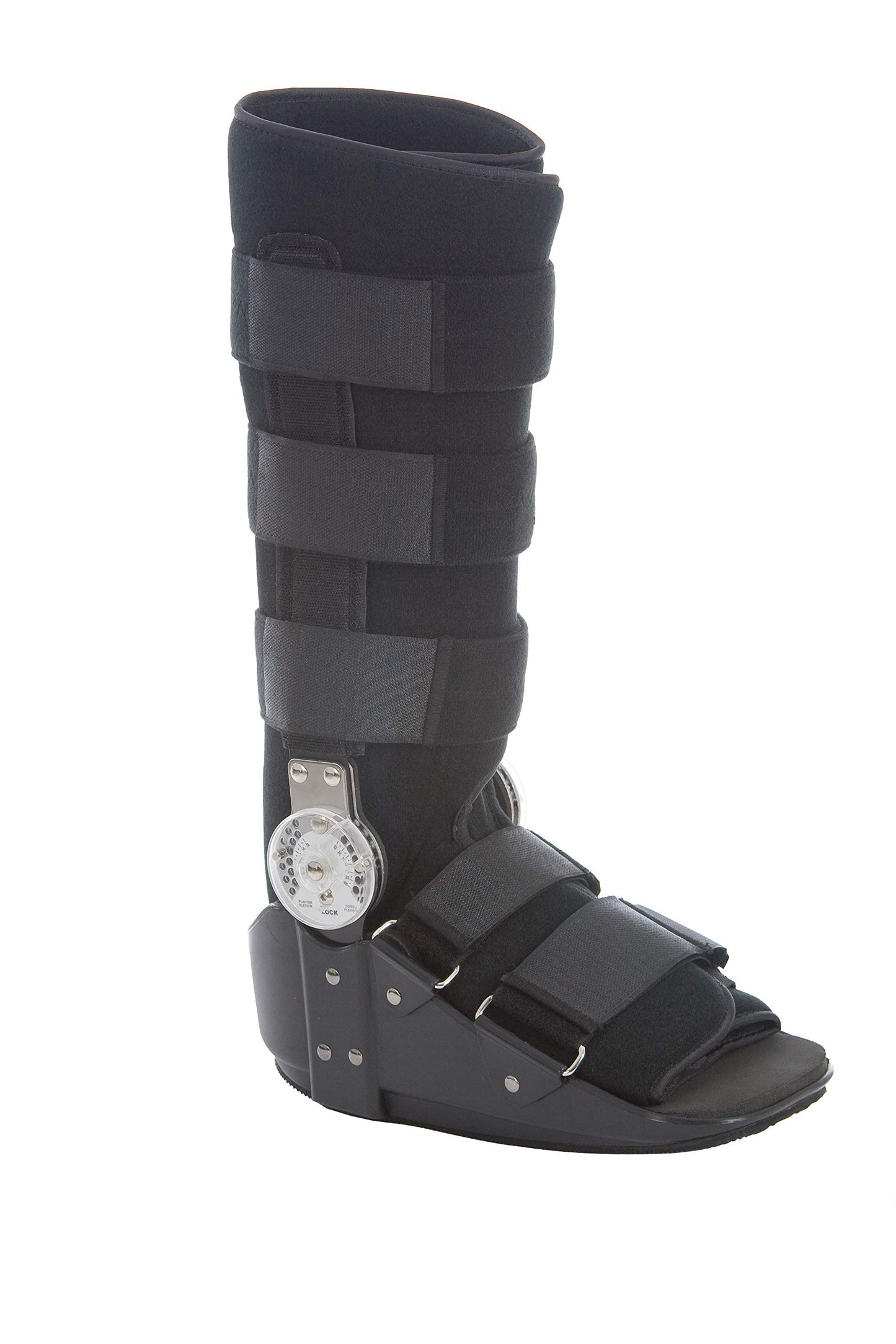 United Ortho 12205 Range of Motion Standard Walking Boot, Medium, Black