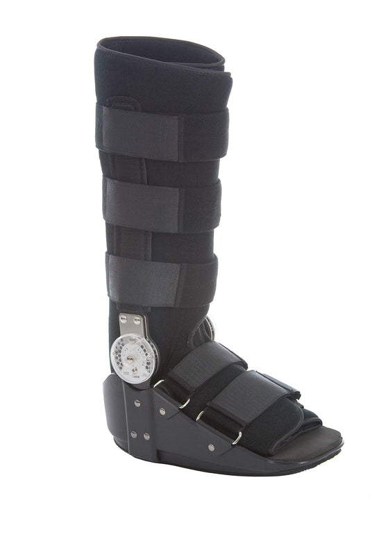 United Ortho 12205 Range of Motion Standard Walking Boot, Medium, Black