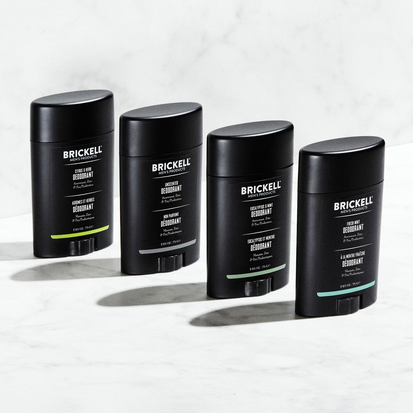 Brickell Men's Products Natural Deodorant For Men, Natural and Organic, Aluminum, Alcohol, and Baking Soda Free, 2.65 Ounce, Eucalyptus & Mint