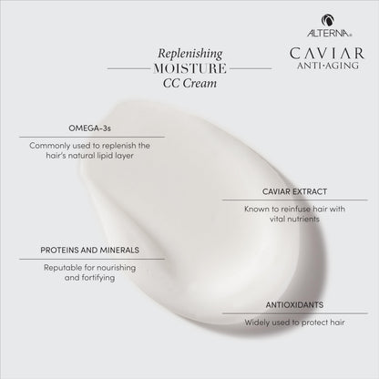 CAVIAR Anti-Aging Replenishing Moisture CC Cream |10-in-1 Hair Protection & Treatment Cream | Nourishes, Restores & Hydrates