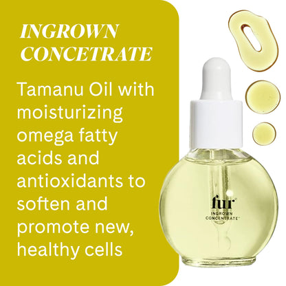 Fur Ingrown Hair Care Duo: Two-Step Preventative Treatment - Combines Oil and Concentrate - 0.5 FL oz each
