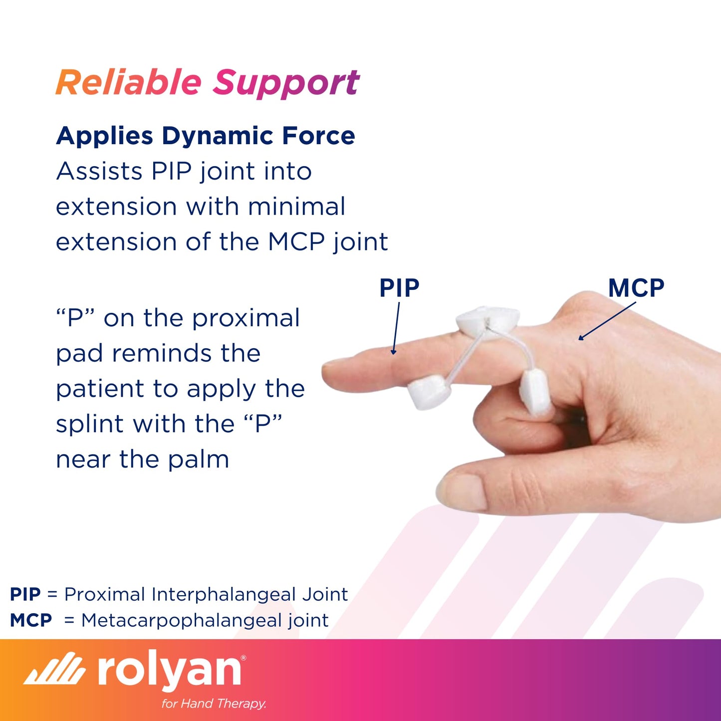 Rolyan Sof-Stretch Extension Splint, 5-Pack, Small, White, Finger Brace with Adjustable Fit, Lightweight & Latex-Free Support for PIP Joint Extension, Boutonniere Deformity & Edema, Hand Washable