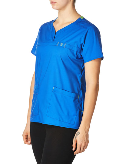 WonderWink Women's Wonderflex Patience Scrub Top, Royal, Small