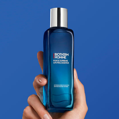 Biotherm Homme Force Supreme Life Peel Essence, an Anti-Fine Lines & Pore Tightening Peeling for Men with Sensitive Skin, with Peeling Acids, Smoothes and Refines Skin Texture, 5 Fl. Oz