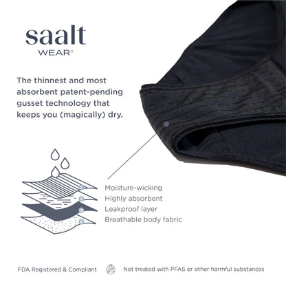 Saalt Soft Menstrual Cup (Desert Blush, Regular) & Cotton Brief Period 100% Cotton Underwear (Medium) - Best Sensitive Reusable Period Cup - Wear for 12 Hours - Tampon and Pad Alternative