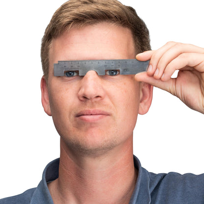 Practicon TTL Easy Size 2.5X Loupes Kit, Measure and Size Through The Lens Loupes, Silver Frame