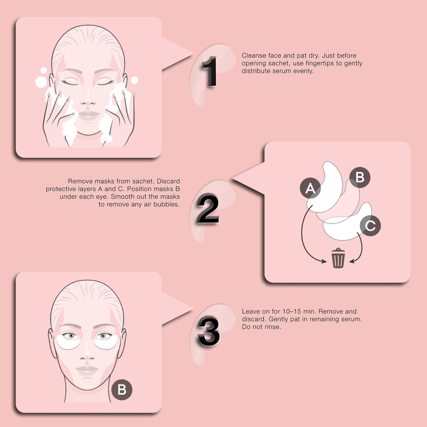 STARSKIN Eye Catcher 2 Pairs, Bio-Cellulose Under Eye Patches, for Dark Circles, Wrinkles, Eye Bags & Puffy Eyes, Brightening & Refining Under Eye Treatment, Korean Skincare