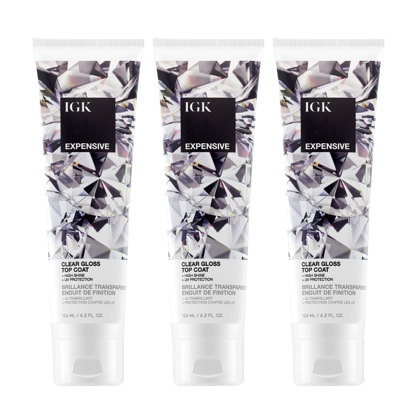 IGK Expensive Amla Oil Hi-Shine Topcoat – In-Shower Gloss Treatment for High Shine, UV Protection, and Color Enhancement – Vegan & Cruelty-Free