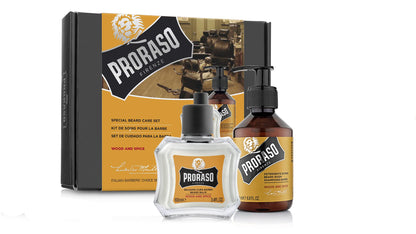 Proraso Beard Care Duo Kit for New or Short Beards with Beard Balm and Wash