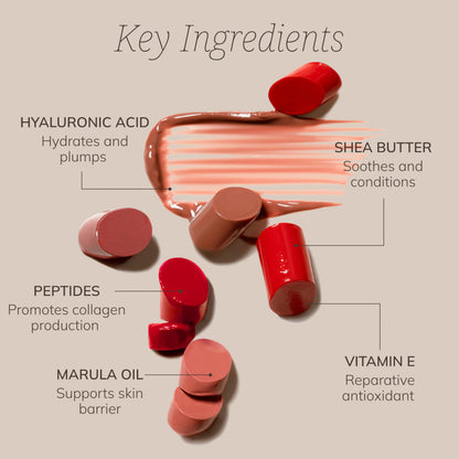 COLLEEN ROTHSCHILD Hydrashine Lipstick Balm – Hydrating, Glossy, Buildable Lip Color – Skin-Care Makeup Hybrid in 5 Versatile Shades