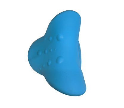 Rehabilitation Advantage Neck & Shoulder Relaxer – Ergonomic Cervical Spine Alignment Pillow and Neck Stretcher for Pain Relief, Muscle Tension & Posture Support – Blue, 8.5" x 7" x 4.5"