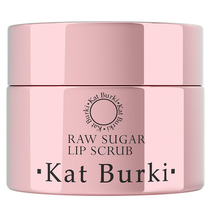 Kat Burki Raw Sugar Lip Scrub Exfoliator Smoothing and Moisturizing Treatment for Dry and Chapped Lips with Cold-Pressed Oils,1 Fl Oz