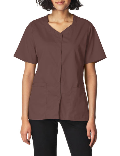WonderWink Women's Wonderwork Short Sleeve Snap Jacket