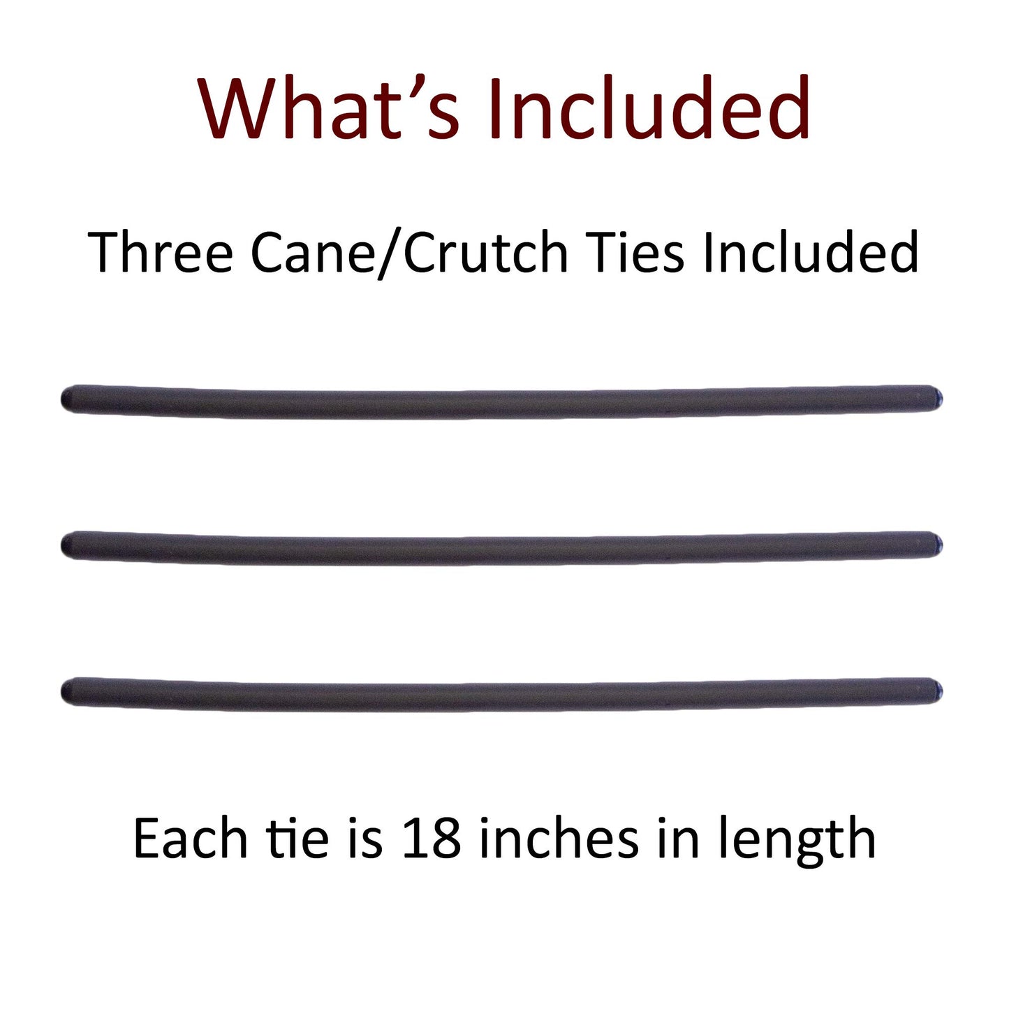 Crutcheze Cane Holder 3 Pack – Flexible Wrap Clip for Walking Sticks – for Walkers, Rollators, Scooters – Keeps Canes Within Reach – Lightweight Cane Accessory