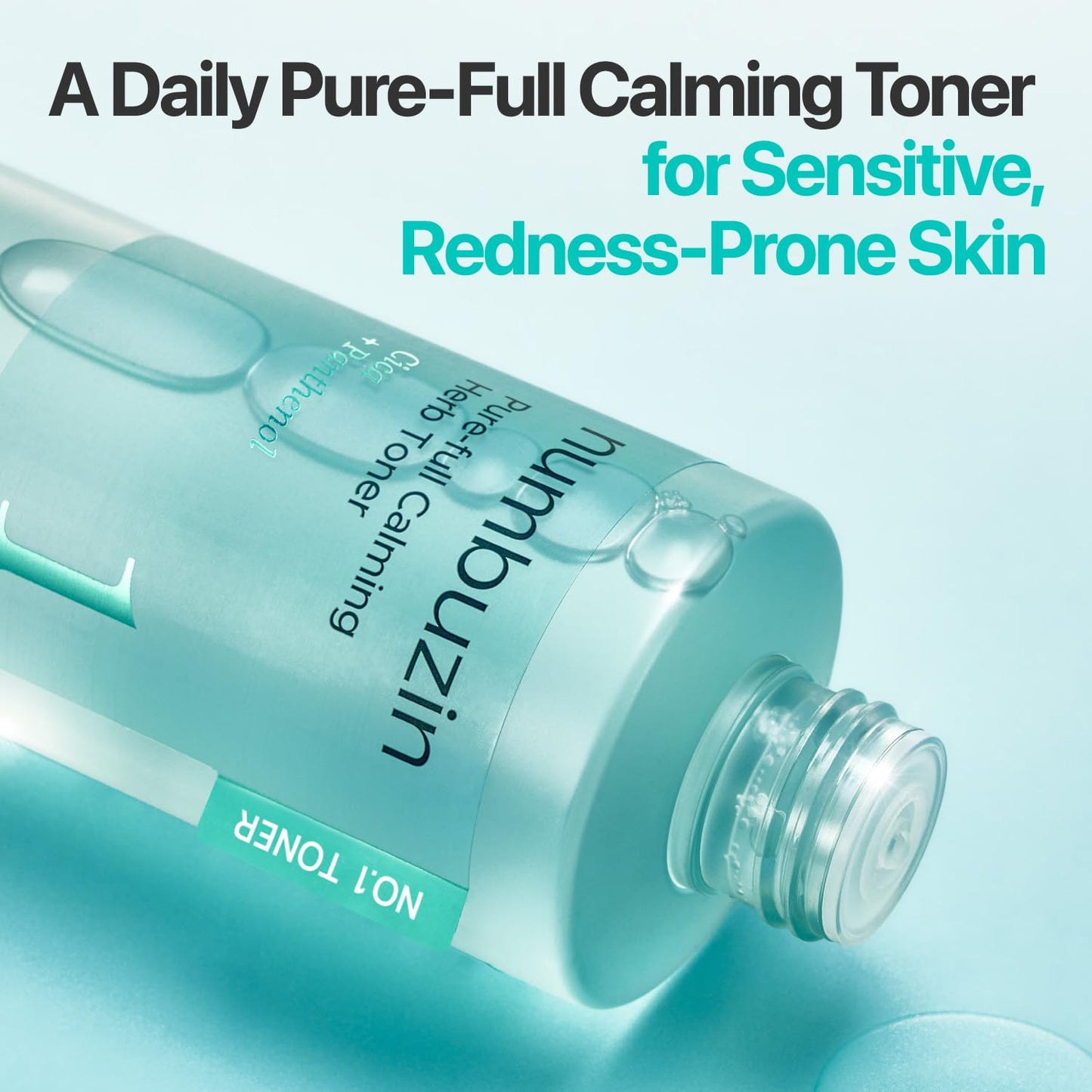 numbuzin No.1 Toner | Pure-Full Calming Herb Toner | Breakouts, Redness, Excess Oil Control | Centella Asiatica, Heartleaf, Licorice Root | Acne-Prone, Sensitive Skin | 10.14 fl. oz.