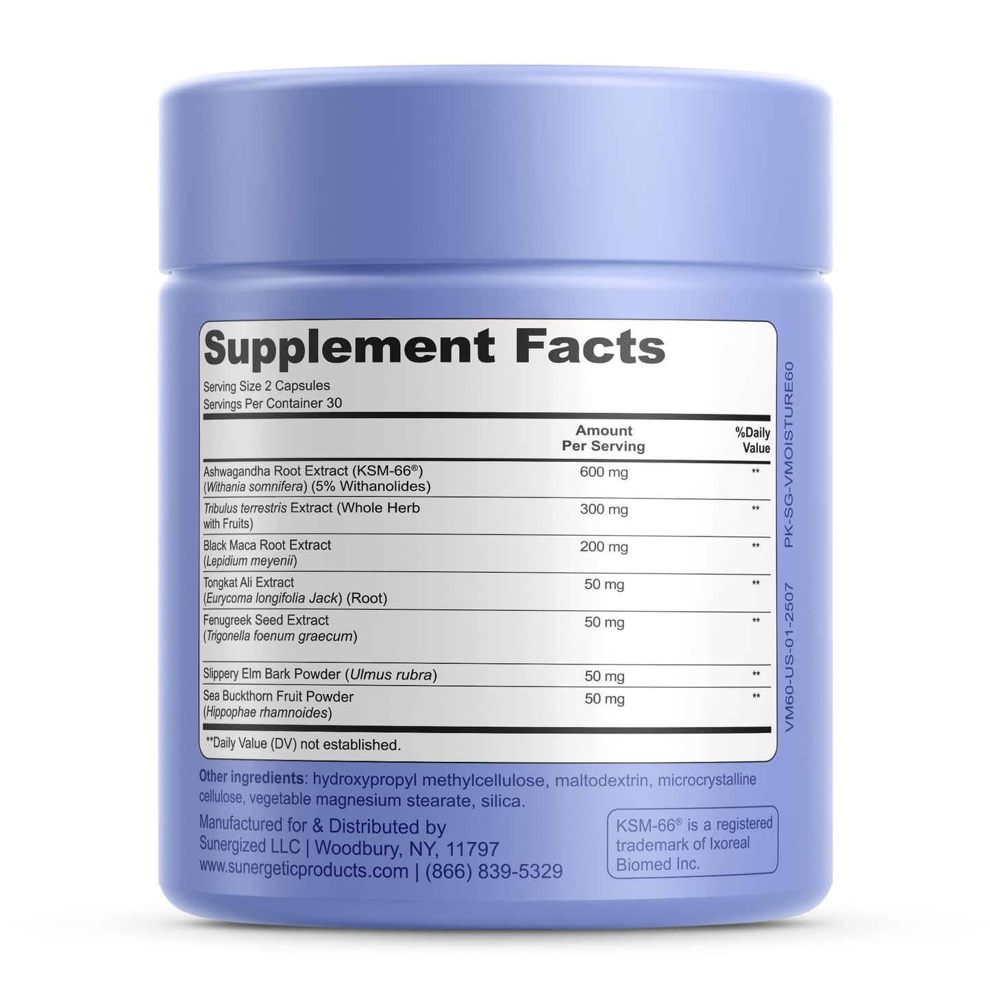 Premium Vaginal Moisture Support Capsules - Vaginal Moisture & Mood, Sexual Function, & Relaxation, Vaginal Dryness, Feminine Wellness & Intimacy, KSM 66 Ashwagandha, Slippery Elm & Maca - 60 Capsules