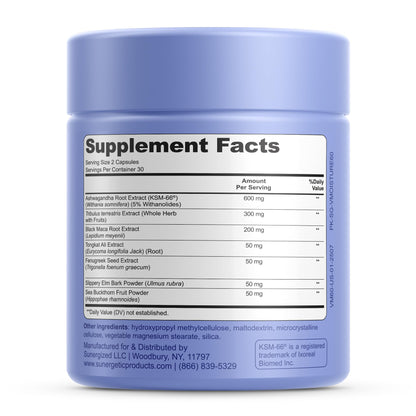 Premium Vaginal Moisture Support Capsules - Vaginal Moisture & Mood, Sexual Function, & Relaxation, Vaginal Dryness, Feminine Wellness & Intimacy, KSM 66 Ashwagandha, Slippery Elm & Maca - 60 Capsules