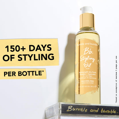 Bumble and bumble. Styling Oil | Lightweight, Dry Finish, Silicone-Free | Heat Protectant | Split End Prevention + Anti-Frizz | For All Hair Types