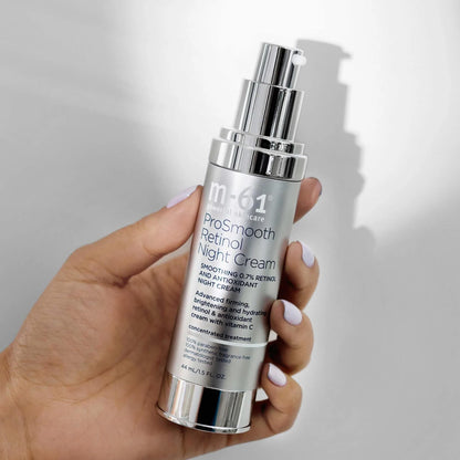 m-61 ProSmooth Retinol Night Cream | 0.7% Retinol Night Cream Plus Vitamin C. Firming, Brightening, Hydrating - 1.5 Fl Oz