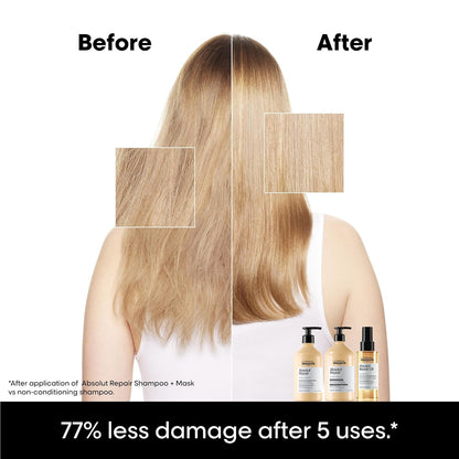 L'Oréal Professionnel Paris Absolut Repair Conditioner – Nourishing Protein Treatment For Dry, Damaged Hair, Repairs Damage & Provides Hair Shine