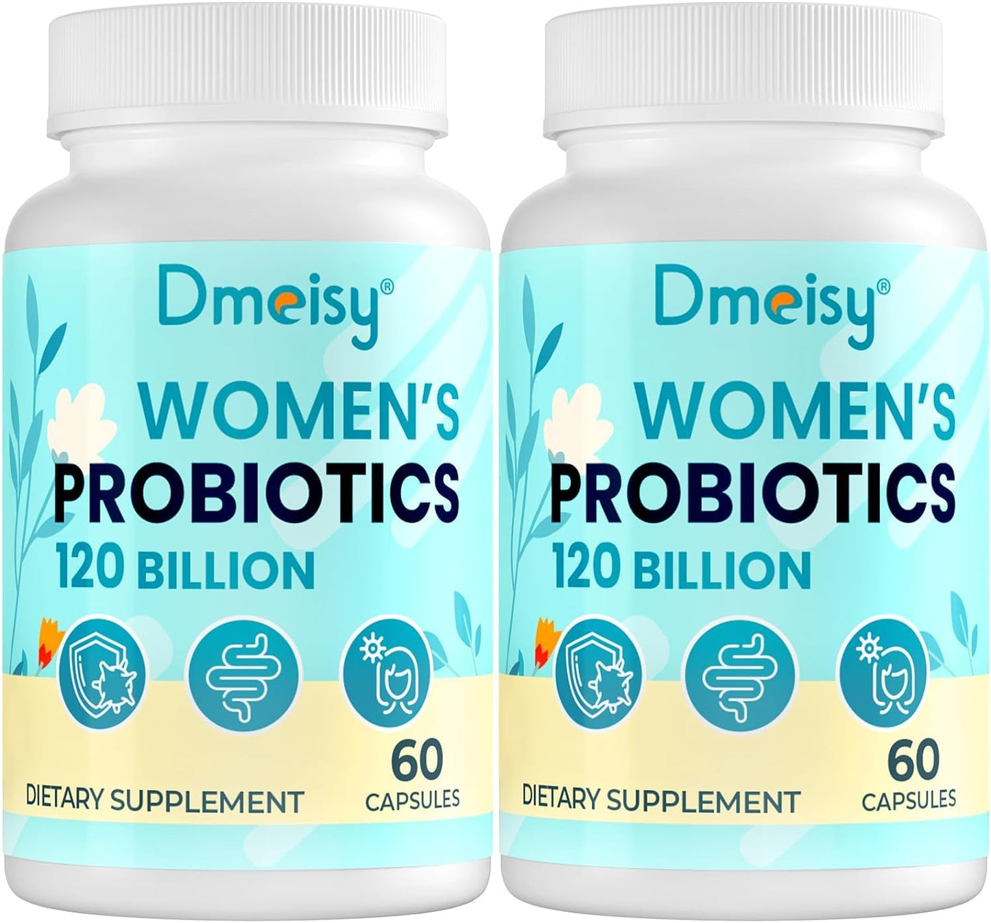 120 Billion CFU Probiotic - Menopause Support Probiotics for Women, Natural Menopause Probiotic Supplement for Hot Flashes Night Sweats Mood Swings Hormone Balance Gut & Immune Health- 120 Caps