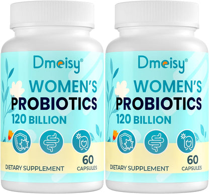 120 Billion CFU Probiotic - Menopause Support Probiotics for Women, Natural Menopause Probiotic Supplement for Hot Flashes Night Sweats Mood Swings Hormone Balance Gut & Immune Health- 120 Caps