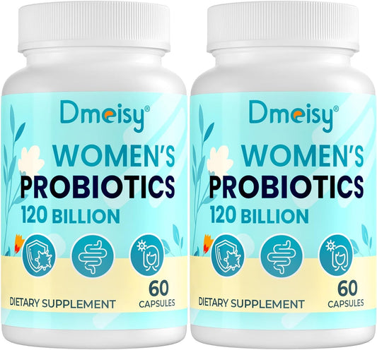 120 Billion CFU Probiotic - Menopause Support Probiotics for Women, Natural Menopause Probiotic Supplement for Hot Flashes Night Sweats Mood Swings Hormone Balance Gut & Immune Health- 120 Caps