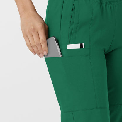 Women's Comfort Waist Cargo Jogger Scrub Pant, Hunter Green, 2XSPET