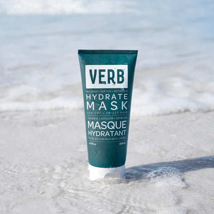 VERB Hydrate Mask, 6.8 fl oz - Intense Moisture for Dry + Frizzy Hair - Smooth + Detangle - Amber + Warm Jasmine Scent