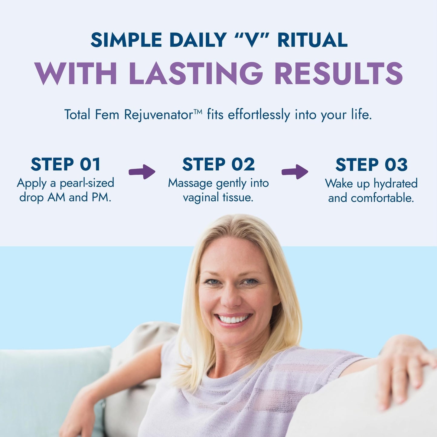 Total Fem ReJuvenator Serum - Internal Vaginal Moisturizer with DHEA and Hyaluronic Acid - Hormone-Free Intimate Vaginal Support for Menopause, Postpartum and More - 30ml