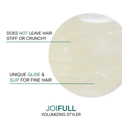 JoiFULL Volumizing Styler | For Fine, Thin Hair | Add Instant Body | Long-Lasting Volume & Texture | Protect Against Pollution | With Rice Protein & Bamboo Extract | 3.38 Fl Oz
