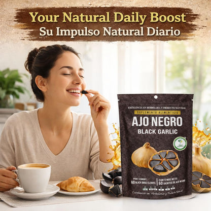 Ajo Negro (Black Garlic) - 60 Whole Cloves - 100% Natural Superfood Dietary Supplement - High in Antioxidants & S-Allylcysteine - Ready to Eat or for Recipes - Vegan, Non-GMO - Authentic by High Supreme
