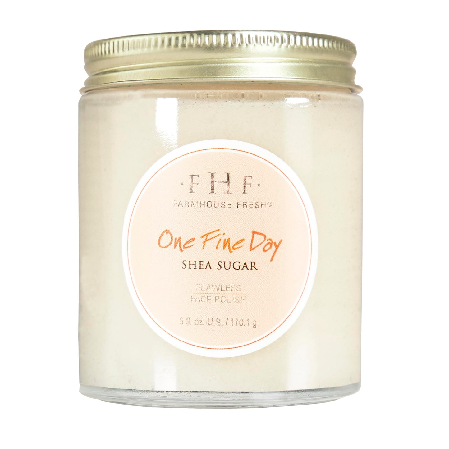 FarmHouse Fresh Face Exfoliator, Sugar Face Scrub, Gentle Exfoliating Face Cleanser with Shea Butter. One Fine Day Flawless Face Polish. 6 Fl Oz