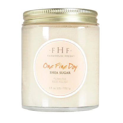 FarmHouse Fresh Face Exfoliator, Sugar Face Scrub, Gentle Exfoliating Face Cleanser with Shea Butter. One Fine Day Flawless Face Polish. 6 Fl Oz