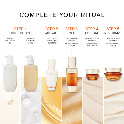 Sulwhasoo First Care Activating Serum – Targets Visible Fine Lines, Dryness & Dullness | Preventative Anti-Aging Serum with 500-Hour Aged Ginseng, Korean Herb Extract & Vitamin C | Korean Skincare