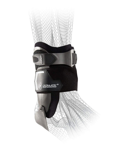DonJoy Performance BIONIC Stirrup Ankle Brace, Maximum Medial/Lateral Ankle Support, Low-Profile Rigid Brace, Adjustable, Ankle Immobilization for Volleyball, Basketball, Football, Baseball, Lacrosse