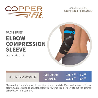 Copper Fit Pro Series Performance Compression Elbow Sleeve