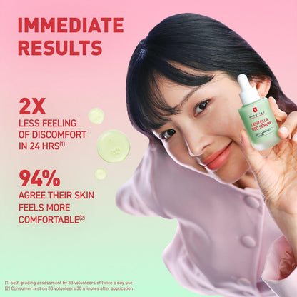Erborian Red Serum, Daily Hydrating & Soothing Redness Treatment for Sensitive Skin, Lightweight Barrier Support with Centella, Korean Skincare