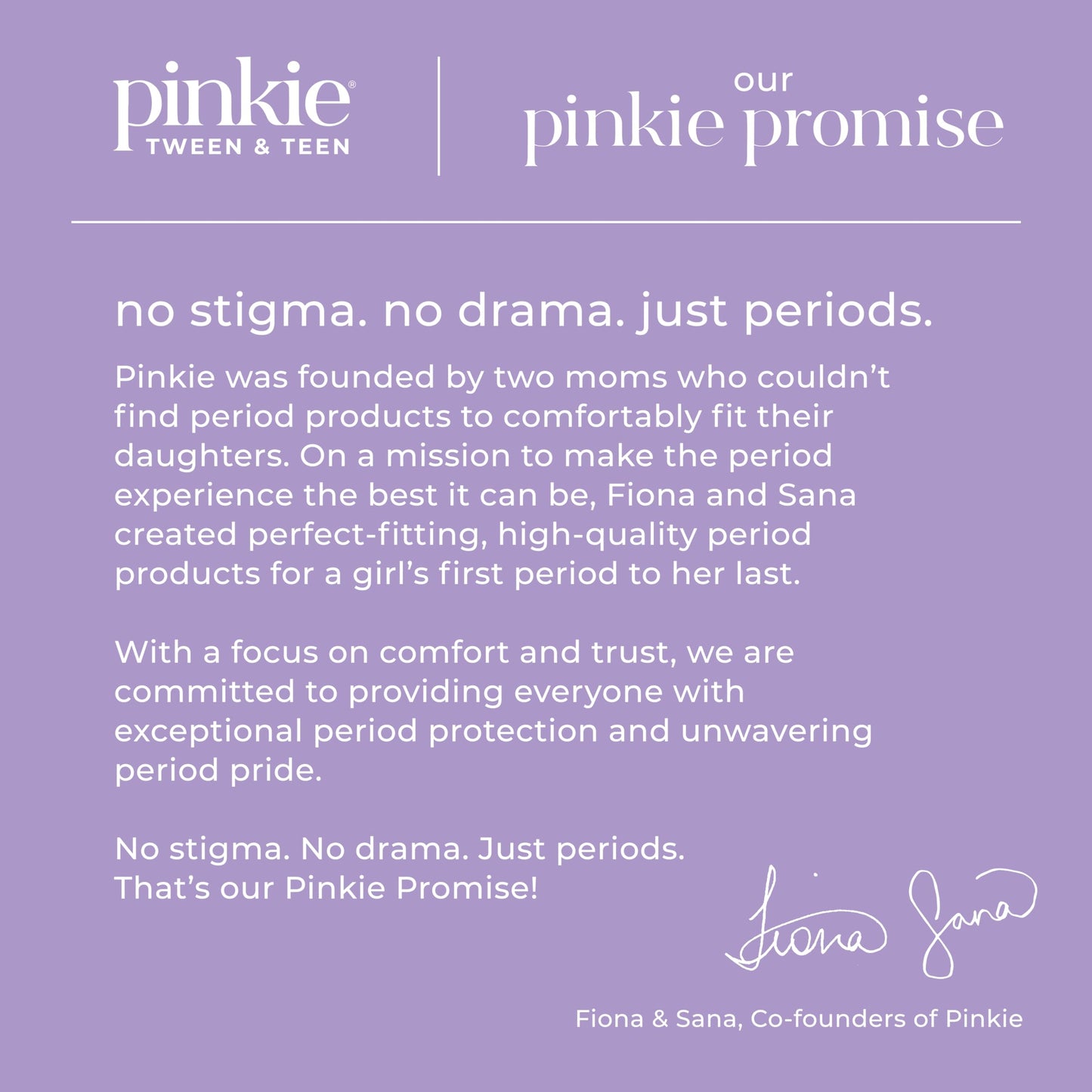 Pinkie Period Starter Pads - Designed for Smaller Underwear - Organic Cotton Topsheet Tween & Teen Pads with Wings - Chlorine Free & Fragrance Free - Teen Combo Pack, 18 Count