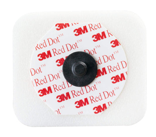 3M Medical Red Dot Monitoring Electrode with Foam Tape and Sticky Gel 2570-3