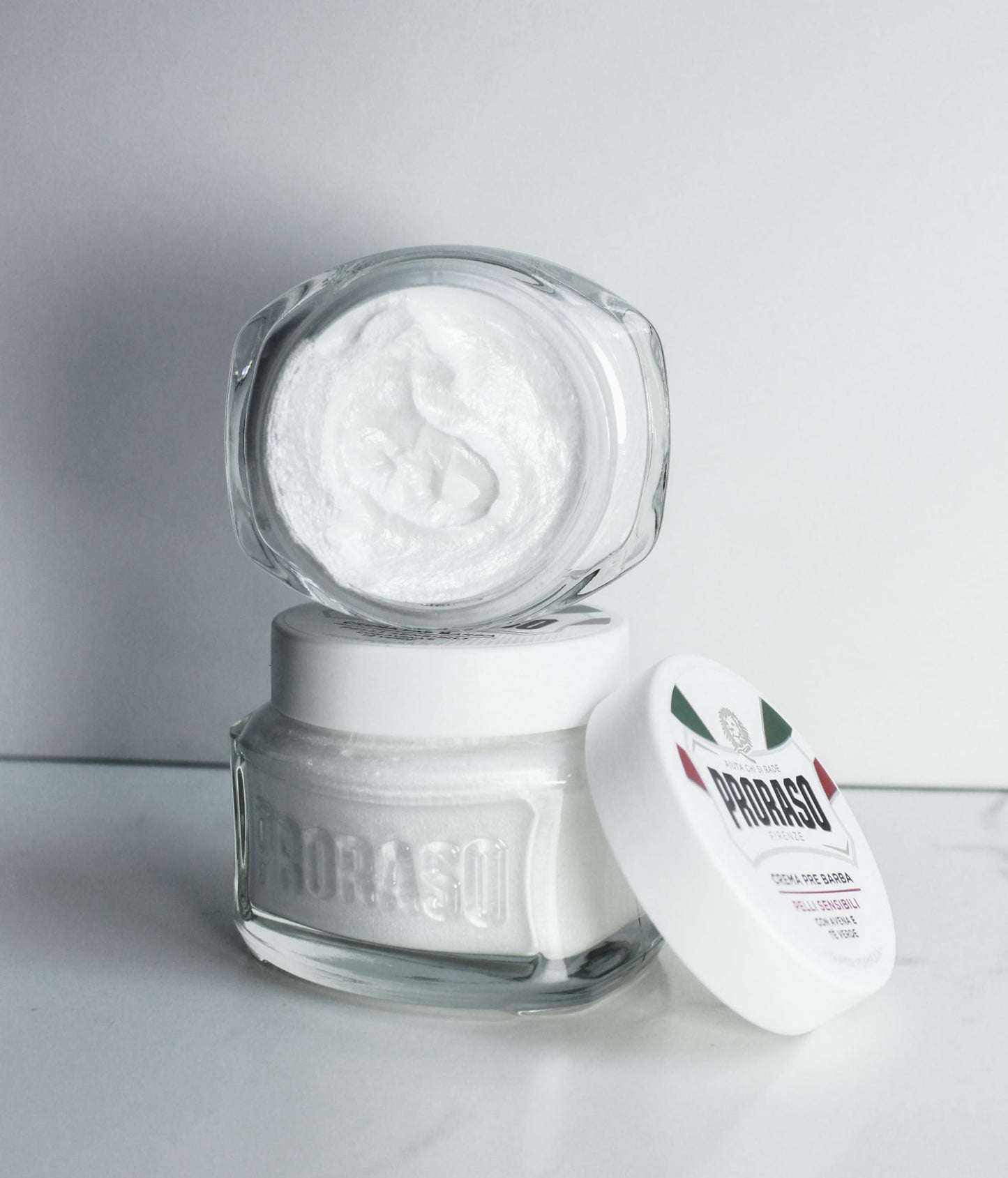 Proraso Pre Shave Conditioning Cream - Oatmeal & Green Tea - Nourishing & Gentle Formula for Sensitive Skin - Premium Italian Pre Shave Cream - 3.6oz